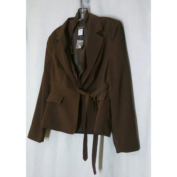 NOWT Chadwick's Brown Fully Lined Blazer Sz 14 - Picture 4 of 8